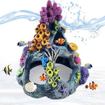 Ζεστή πώληση ενυδρείου διακόσμηση τοπίου ενυδρείου ενυδρείου rockery κοραλλιογενές πακέτο τοπίου ενυδρείου χρυσόψαρων Shelter House