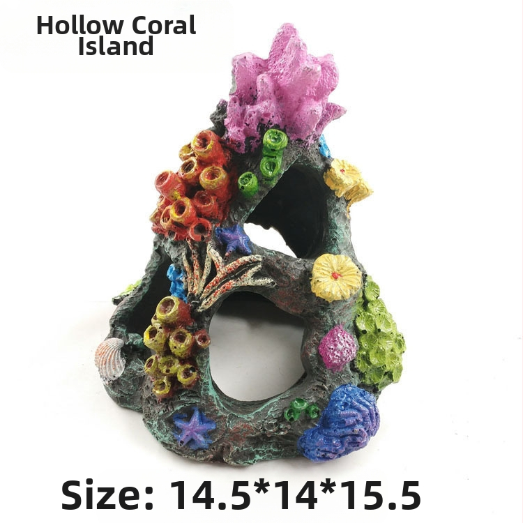 Forró eladó akváriumi haltartály tereprendezés dekoráció haltartály akvárium sziklakert korall tereprendezés csomag aranyhalas tartály menedékház