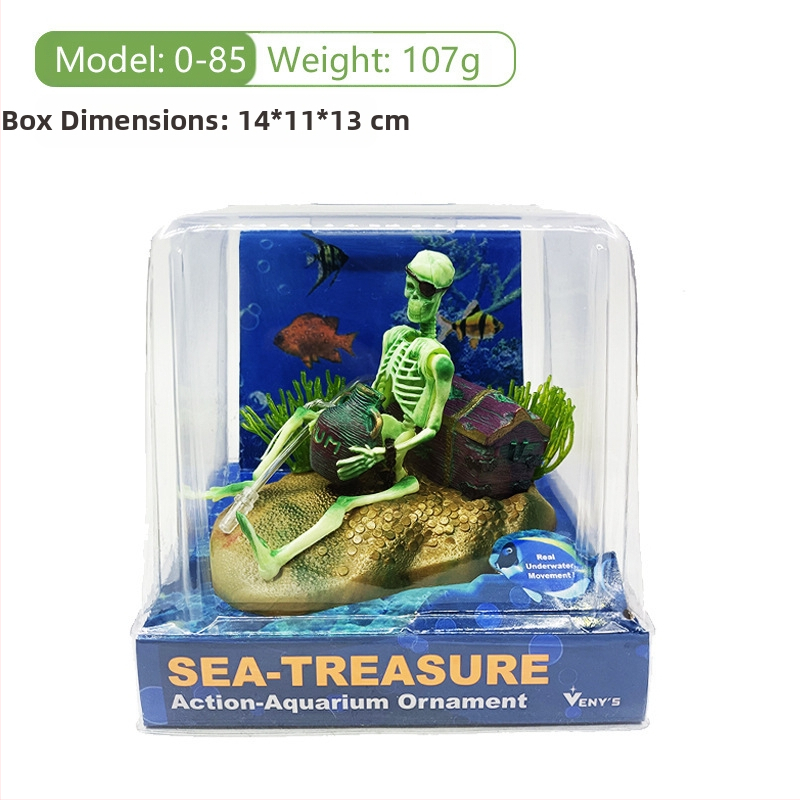 Zuiweng pneumatikus akvárium, tengeralattjáró, tereprendezési akvárium, csikóhal alakú dekoratív dísz, akvárium, pneumatikus tereprendezés