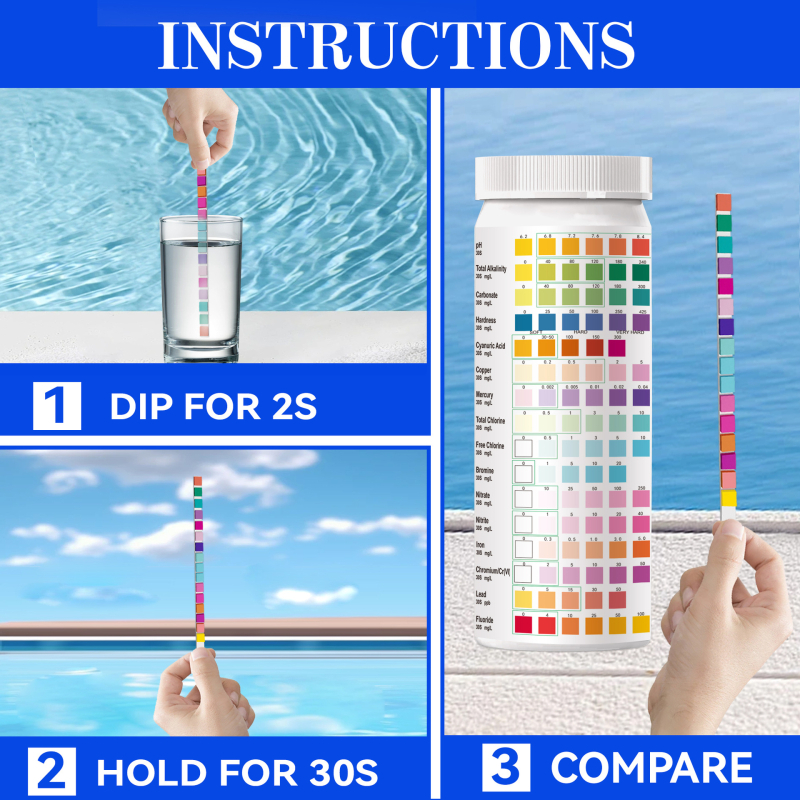 Piiriülene e-kaubandus Wanchengi bioloogilise vee puhastaja joogivesi kraanivesi basseinivee testribad 16 ühes