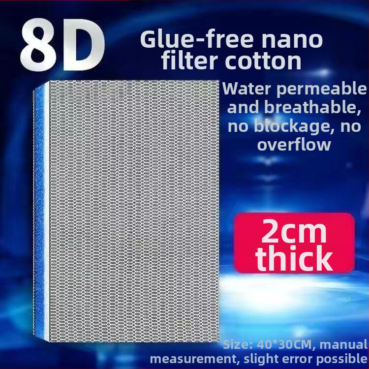 Akvaariumi filter puuvillast filtriga, kõrge läbilaskvusega, paksendatud biokeemiline puuvillane akvaariumifilter