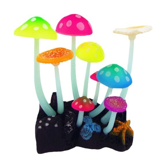 Akvárium akvárium tájkép világító szilikon szimuláció kemény rúd 9 gomba sziklakert gyártók nagykereskedelmi különleges dekorációk