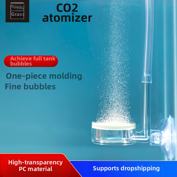 Zero vandens augalų žuvų bakas anglies dioksido skaidrus rafinavimo akrilinis CO2 difuzijos purkštuvas akvariumo reikmenys