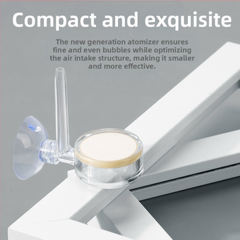 Zero vandens augalų žuvų bakas anglies dioksido skaidrus rafinavimo akrilinis CO2 difuzijos purkštuvas akvariumo reikmenys