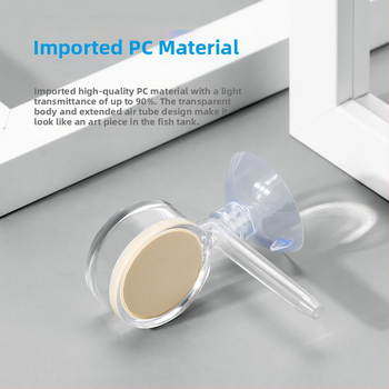 Zero vandens augalų žuvų bakas anglies dioksido skaidrus rafinavimo akrilinis CO2 difuzijos purkštuvas akvariumo reikmenys