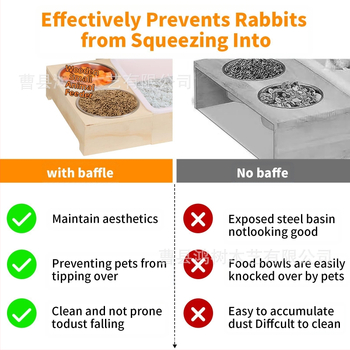 Ξύλινη ταΐστρα σανού κουνελιών για διασυνοριακή χρήση, ταΐστρα μικρών ζώων από μασίφ ξύλο, ξύλινη ταΐστρα για μικρά κατοικίδια για οικιακή χρήση