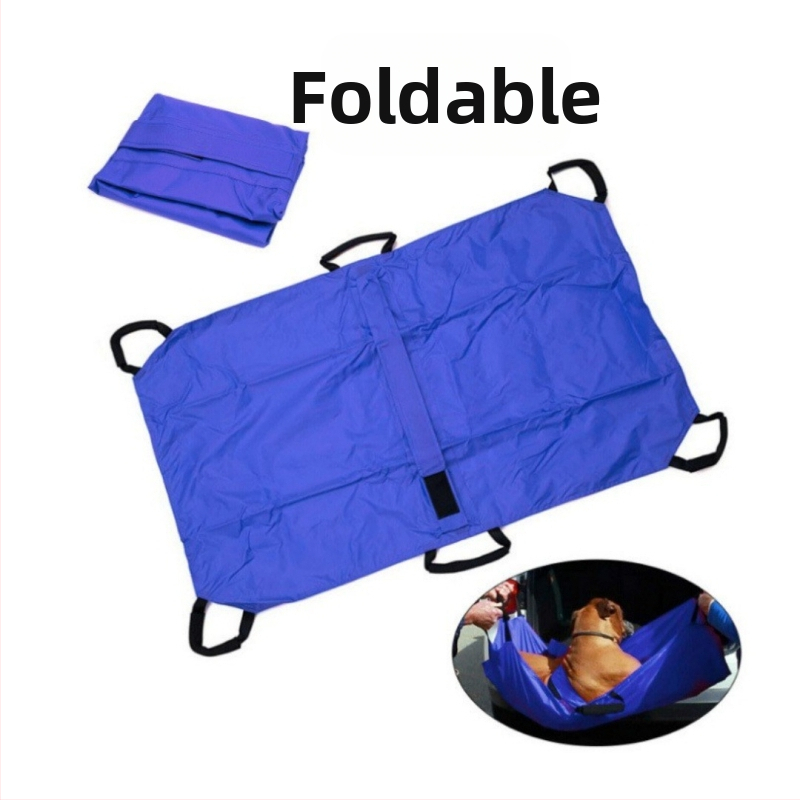 Носилка за първа помощ за домашни любимци, сгъваема, за опора за гръб за котки и кучета, спасителна носилка, подложка за обръщане при наранявания на животни