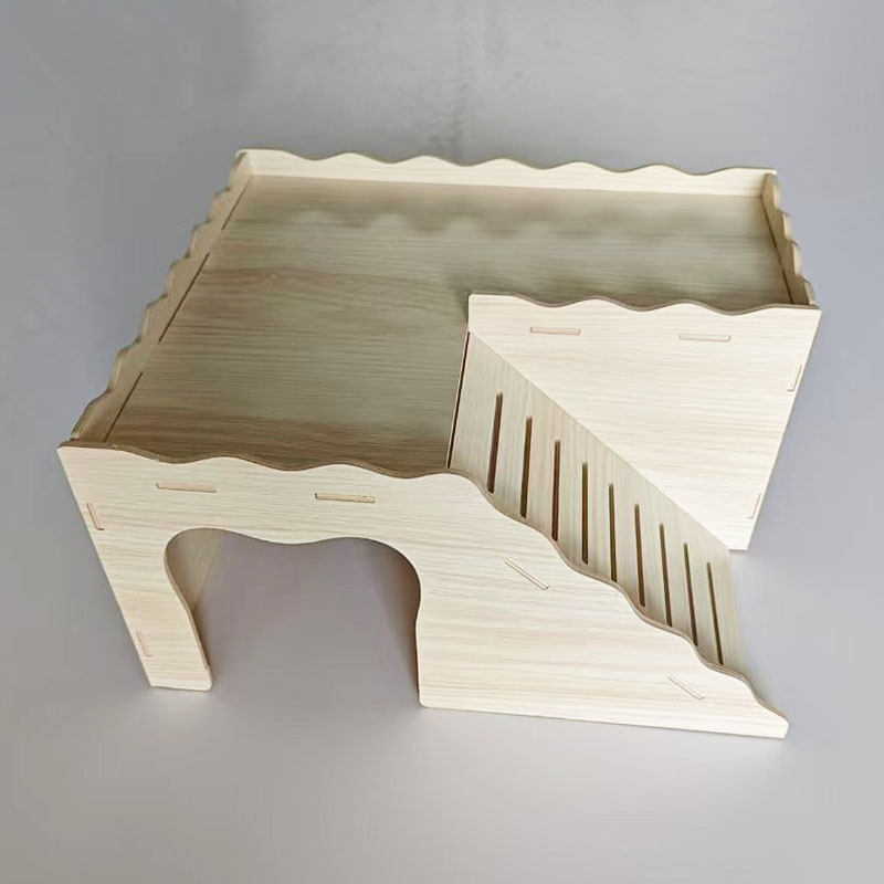 Jänese loss, puidust voodi, merisea puidust maja, jänese vältimispesa, Totoro, rippkõrvadega jänese mängumaja, täispuidust suur pesa