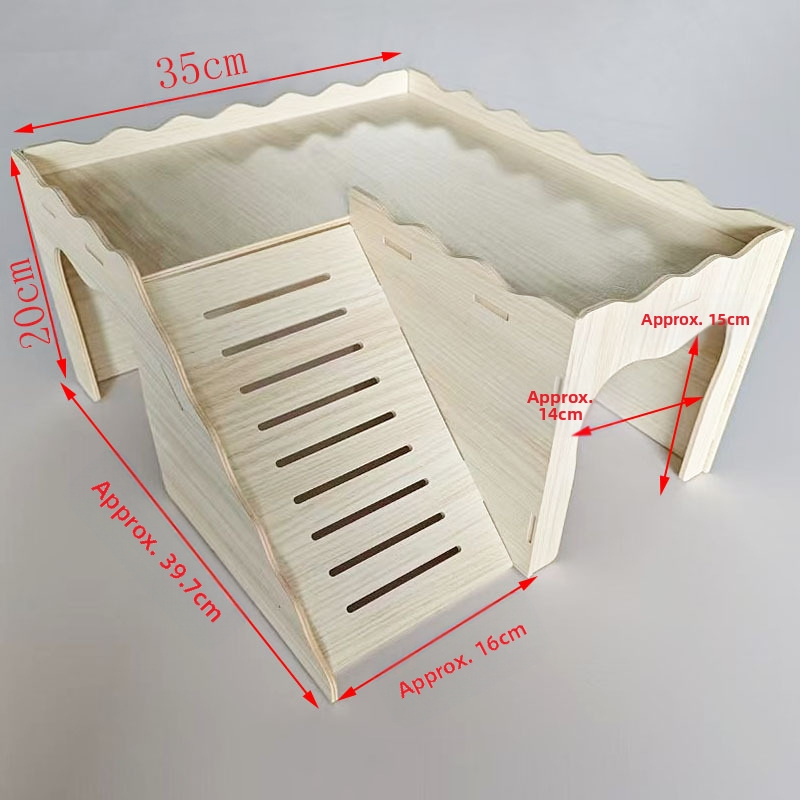 Jänese loss, puidust voodi, merisea puidust maja, jänese vältimispesa, Totoro, rippkõrvadega jänese mängumaja, täispuidust suur pesa