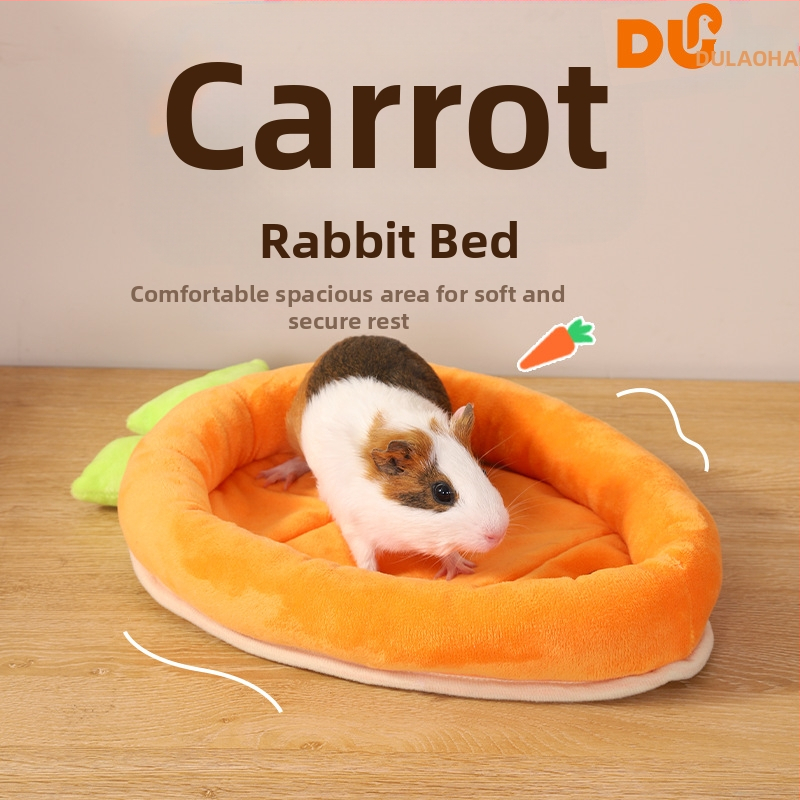 Нова подложка за лежане CrossBorder Carrot Rabbit за зимата, топла постелка за зайци, против ухапване, заек джудже, чинчила, морско свинче