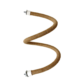 Σπειροειδής βάση σκάλας αναρρίχησης, εύκαμπτη και παραμορφώσιμη, παιχνίδι παπαγάλου, σχοινί κάνναβης, βάση πουλιών, δέρμα τίγρης, ράβδος λείανσης Xuanfeng Peony