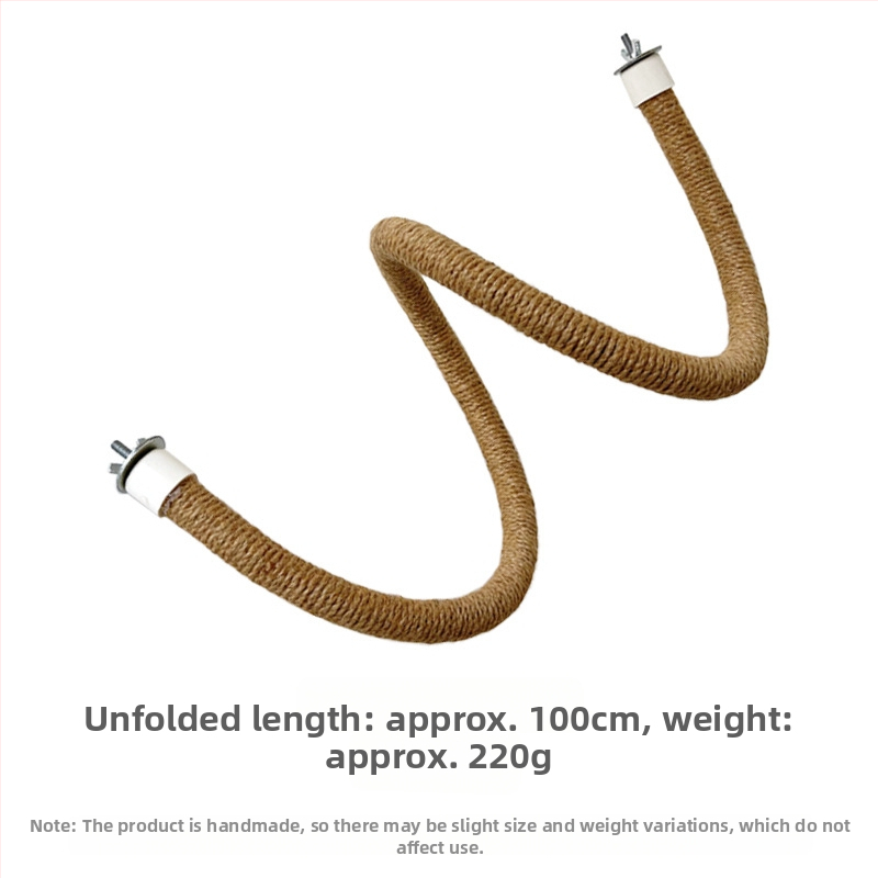 Spirális mászólétra állványrúd Hajlítható és deformálható papagájjáték kenderkötél madárállvány tigrisbőr xuanfeng bazsarózsa csiszolókarom rúd