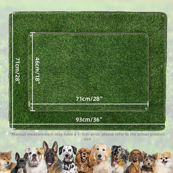 Αντιολισθητικό και αδιάβροχο μαξιλαράκι πάνας απομίμησης γκαζόν από τον κατασκευαστή, αναπνεύσιμο και εύκολο στο πλύσιμο, χαλάκι εκπαίδευσης χόρτου τουαλέτας γενικής χρήσης για σκύλους και γάτες