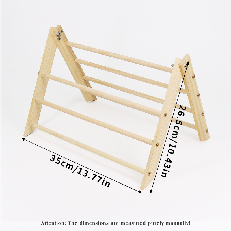 Csirkeállvány Madárjáték Fa Háromszög Kisállat Csirkeállvány Nagy Kakas Tyúk Papagáj Állvány