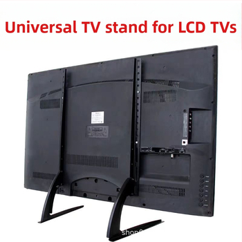 Универсална стойка за телевизор, регулируема настолна основа без пробиване, универсална за 14-75 инчови LCD телевизори