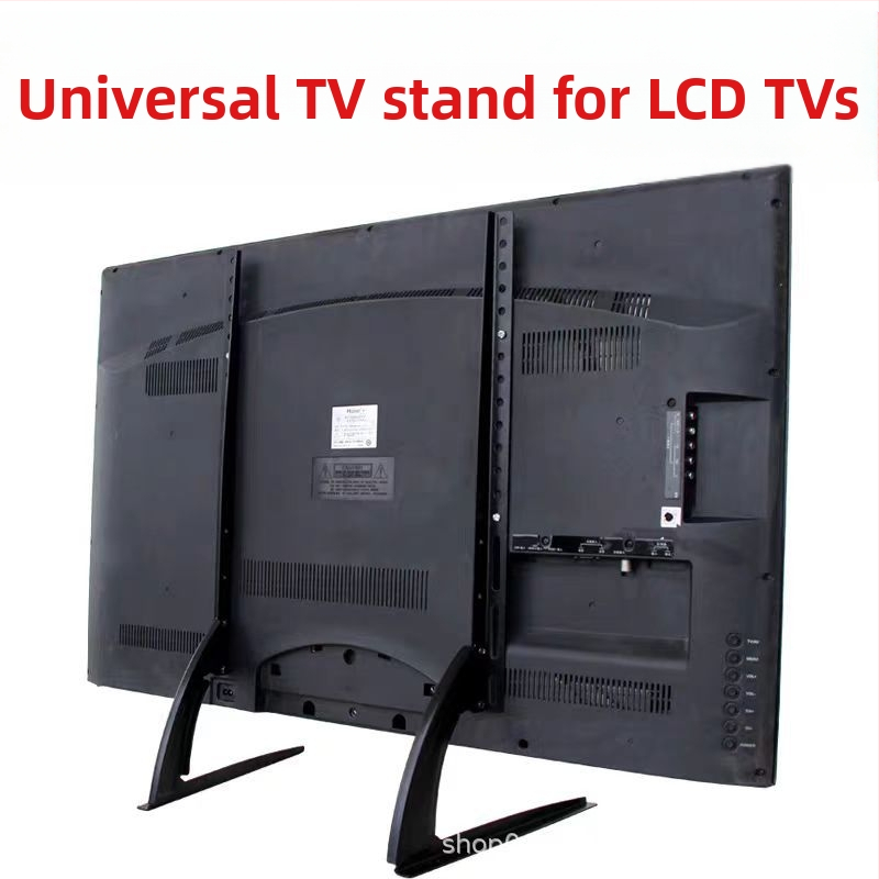 Универсална стойка за телевизор, регулируема настолна основа без пробиване, универсална за 14-75 инчови LCD телевизори