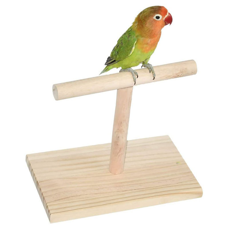 Madárállvány madárfelszerelés papagáj kiképző állvány asztali fa határon átnyúló madár ülőruda papagájjáték