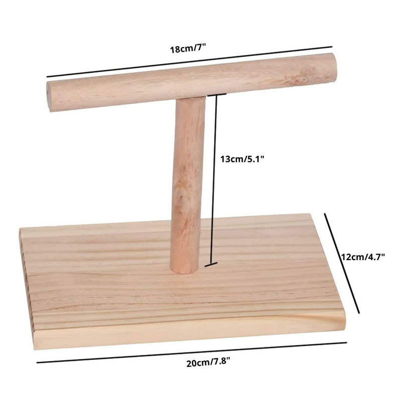 Madárállvány madárfelszerelés papagáj kiképző állvány asztali fa határon átnyúló madár ülőruda papagájjáték