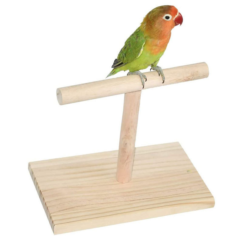Madárállvány madárfelszerelés papagáj kiképző állvány asztali fa határon átnyúló madár ülőruda papagájjáték