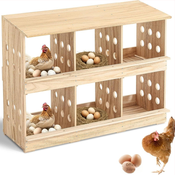 Дървена кутия за кокошки, домашна, стенна, кутия за гнездене за кокошки и яйца, консумативи за местообитания на домашни птици, дървен кокошарник, гнездо за снасяне на яйца