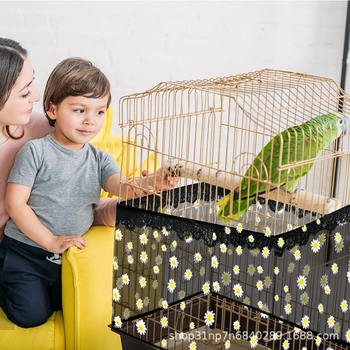 Κάλυμμα τροφής για κλουβί πουλιών με πλέγμα κατά των ψεκασμών