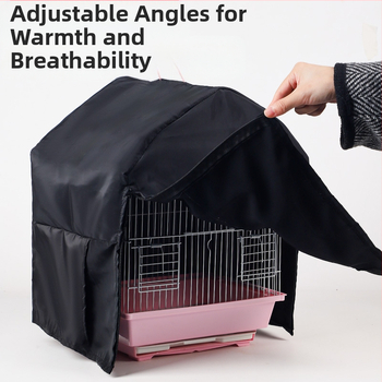 Ολόσωμη φόρμα κλουβιού πουλιών, θερμομόνωση, σκίαση, αντιανεμικό, χειμερινό αντικείμενο, μυστηριώδες δέρμα τίγρης, σετ πουλιών, είδη παπαγάλου χονδρικής