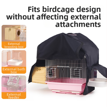 Ολόσωμη φόρμα κλουβιού πουλιών, θερμομόνωση, σκίαση, αντιανεμικό, χειμερινό αντικείμενο, μυστηριώδες δέρμα τίγρης, σετ πουλιών, είδη παπαγάλου χονδρικής