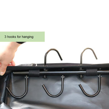 1680D veekindel ja tolmukindel rakmete hoiukott kolme kinnitatud konksuga hobusenaelte hoiustamiseks