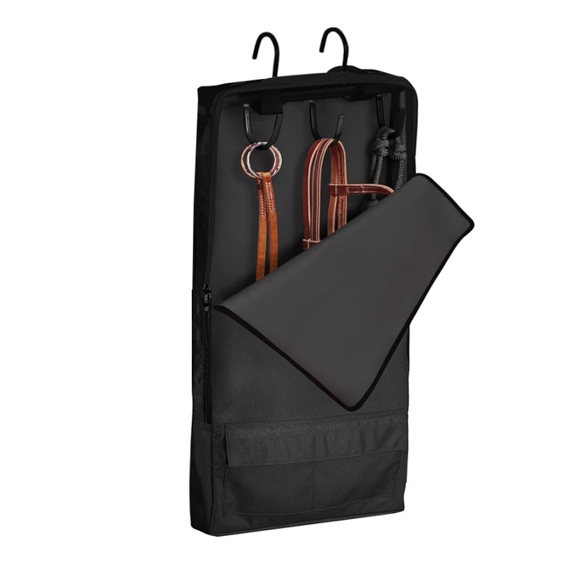 1680D veekindel ja tolmukindel rakmete hoiukott kolme kinnitatud konksuga hobusenaelte hoiustamiseks