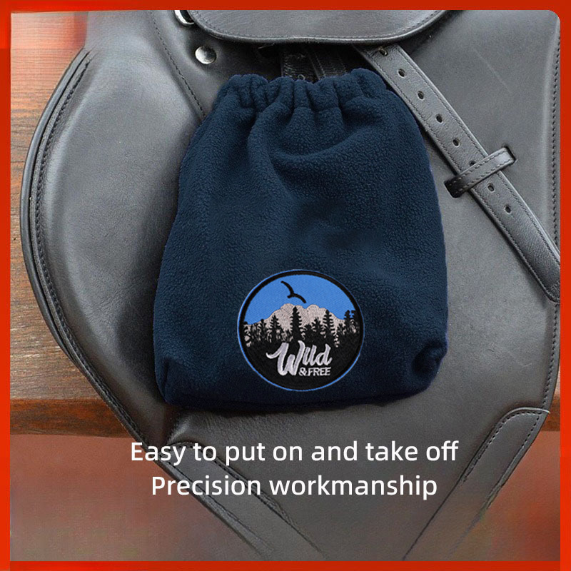 Prekogranična nova konjička oprema, posebna torba za pohranu konjske opreme i stremena, zadebljana plišana elastična torba s uzicom