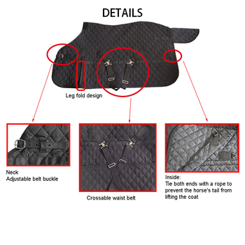 Είδη ιππασίας με ελατήριο, ζεστή κουβέρτα για άλογα, ρυθμιζόμενα σταθερά και άνετα ρούχα αλόγων