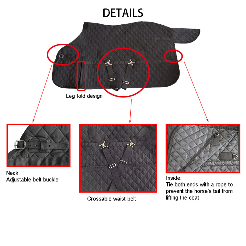 Kevadine Pongee ratsutamistarbed Hobuse seljas soe tekk Reguleeritav tall ja mugavad hobuseriided