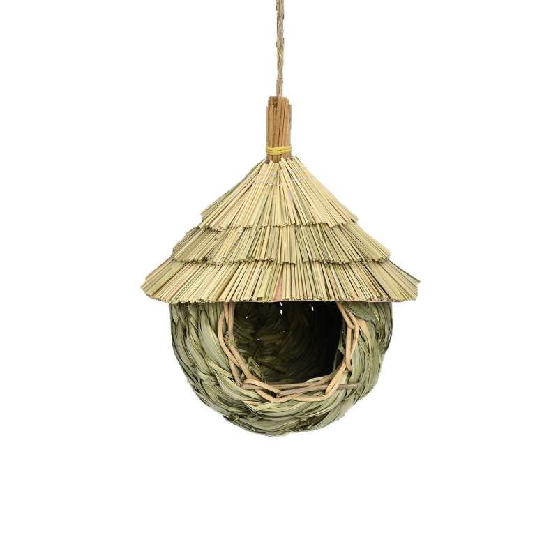 piiriülene temu amazoni linnumaja rohust linnuonn käsitsi kootud linnumaja pastoraalses stiilis koolibri pesa