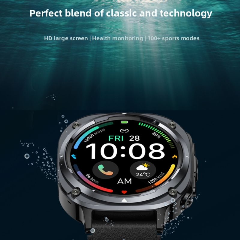 Vertikálne nové inteligentné hodinky S90 s okrúhlym displejom, cezhraničné nové inteligentné hodinky Bluetooth s dlhou výdržou, módne športové hodinky