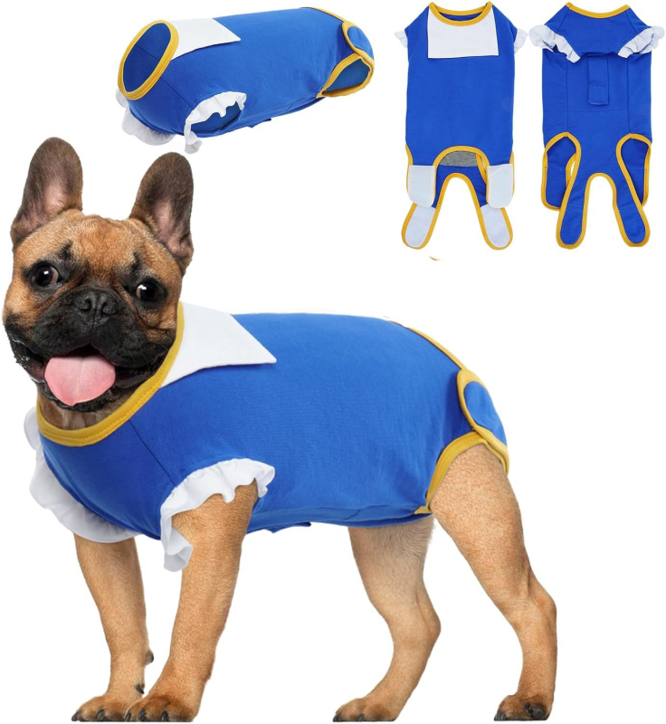 Στολή Αποστείρωσης Κατοικίδιων Ζώων, Χειρουργική Στολή, Στολή Απογαλακτισμού Σκύλου, Ρούχα Τετράποδης Φροντίδας για Ανάρρωση μετά από Χειρουργική Επέμβαση, Αναπνέουσα Στολή, Ειδική για Μεταχειρουργική Χρήση