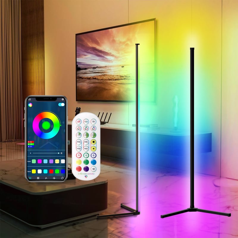 Trodijelna spojnica 1,42 m Tuya Tuya-Wifi Magic Color samostojeća atmosferska svjetiljka Rgbic kutna svjetiljka proizvođač veleprodaje