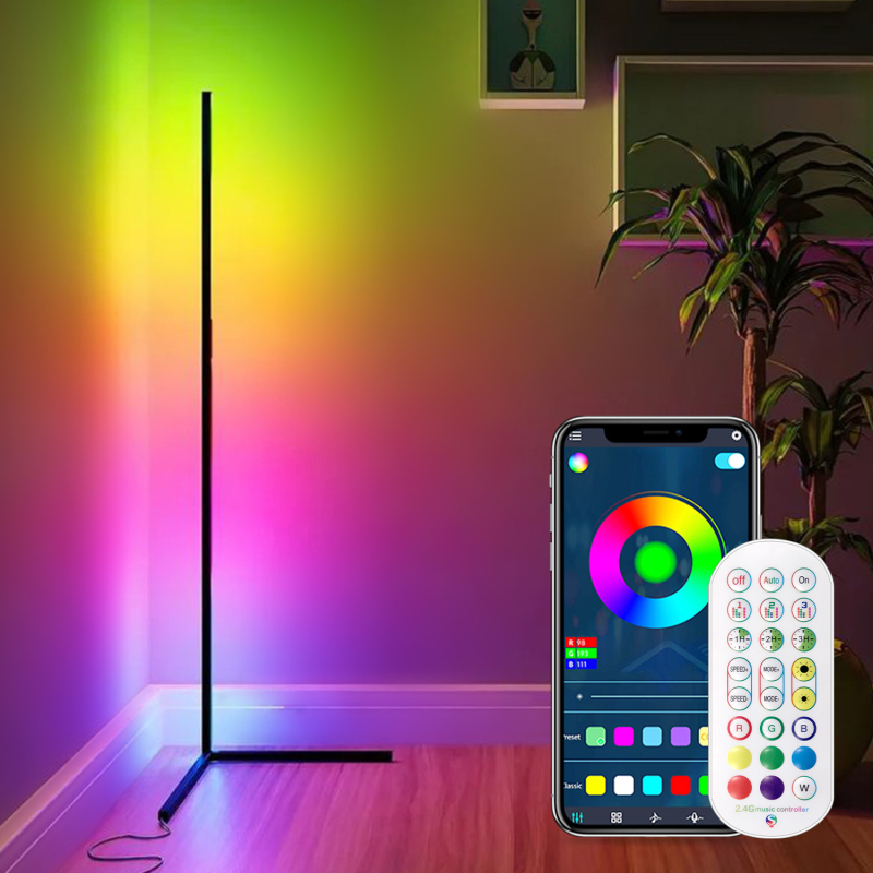 Τριμερές Συνδέσεις 1,42μ Tuya Tuya-Wifi Magic Color Επιδαπέδιο Φωτιστικό Ατμόσφαιρας Rgbic Γωνιακό Φωτιστικό Κατασκευαστής Χονδρικής