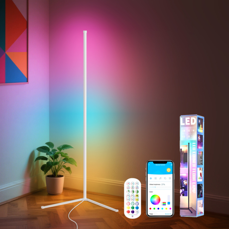 Τριμερές Συνδέσεις 1,42μ Tuya Tuya-Wifi Magic Color Επιδαπέδιο Φωτιστικό Ατμόσφαιρας Rgbic Γωνιακό Φωτιστικό Κατασκευαστής Χονδρικής