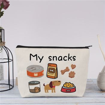 Didmeninė prekyba drobės kosmetikos krepšiu, animacinių filmukų studentų pieštukų dėklu, pinigine, moteriška, nešiojama, tualetinio reikmens laikymo krepšys