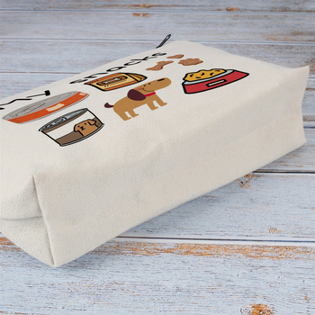 Didmeninė prekyba drobės kosmetikos krepšiu, animacinių filmukų studentų pieštukų dėklu, pinigine, moteriška, nešiojama, tualetinio reikmens laikymo krepšys