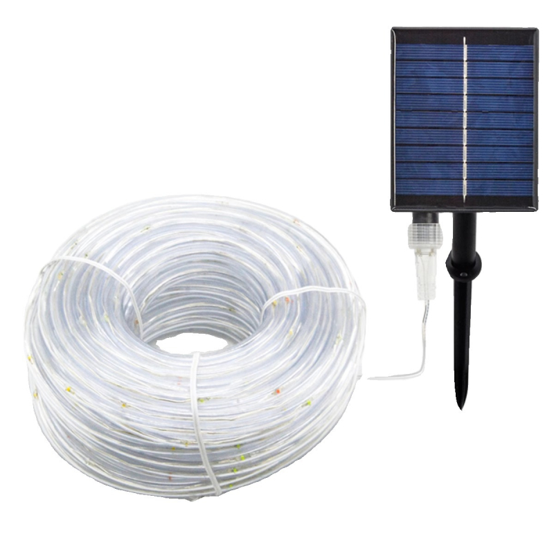 Led päikeseenergial töötav toruvalgusti välistingimustes kasutatav veekindel kipslill vasktraadist valgusnööriga sisehoovi LED-atmosfääri dekoratiivne valgusnöör