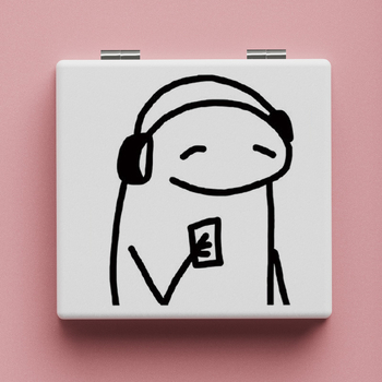 Prabangios išvaizdos mielas nešiojamas veidrodis, sulankstomas veidrodis, nešiojamas makiažo veidrodis, studentų makiažo veidrodis, bendrabučio persirengimo veidrodis