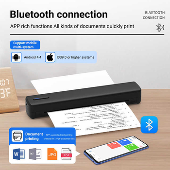 Piiriülene kuumalt müüdav tätoveeringute A4-formaadis termoprinter koduseks kasutamiseks, mini kaasaskantav Bluetooth-tindita õpilaskontori printer