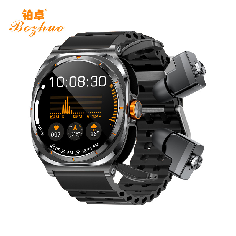 Határokon átnyúló új GT98 okosóra TWS kettő az egyben pulzusmérő alvás-egészségügyi monitorozás több sport mód hívás