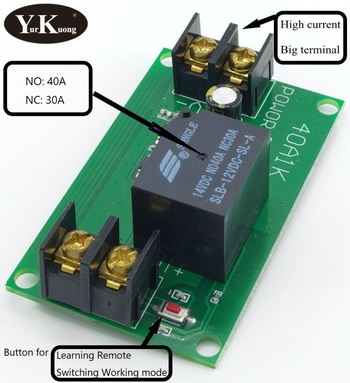 Vandens siurblio variklio maitinimo įjungimo-išjungimo nuotolinio valdymo jungiklis 12V40A 350W didelės galios didelės srovės elektros įjungimo-išjungimo