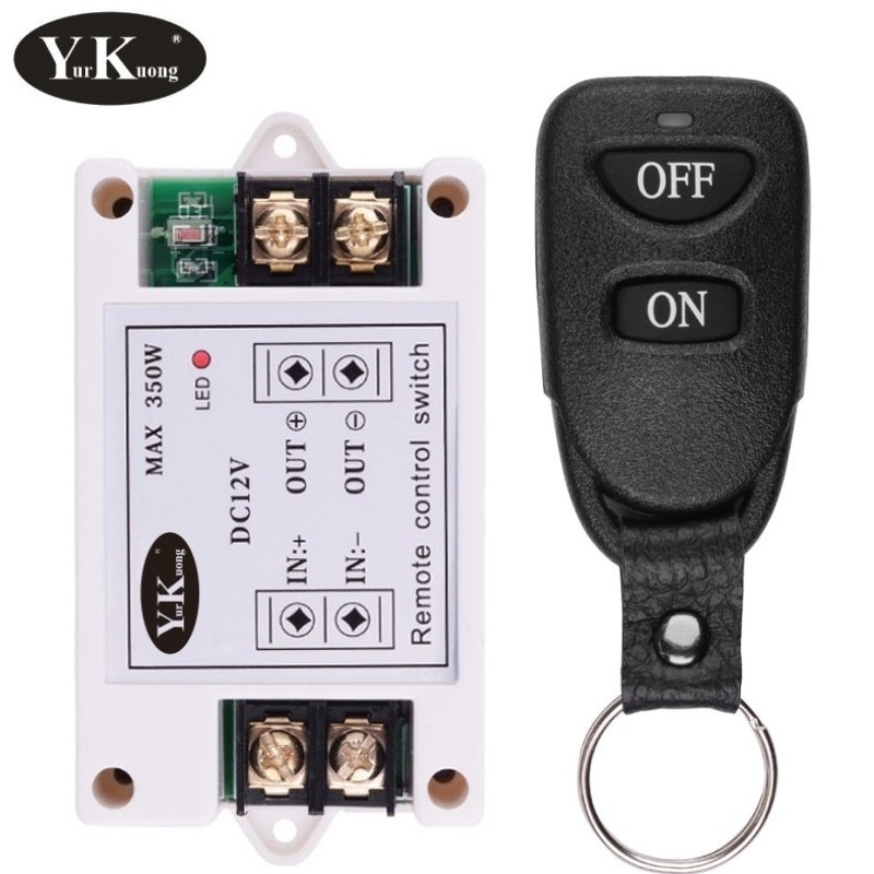 Vandens siurblio variklio maitinimo įjungimo-išjungimo nuotolinio valdymo jungiklis 12V40A 350W didelės galios didelės srovės elektros įjungimo-išjungimo