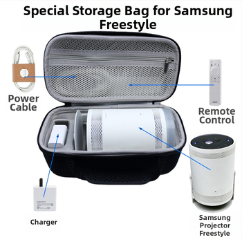 Piiriülene populaarne mudel, mis sobib Samsung Freestyle 1/2 põlvkonna projektorile, kõva kestaga reisikott, Eva kosmeetikakott