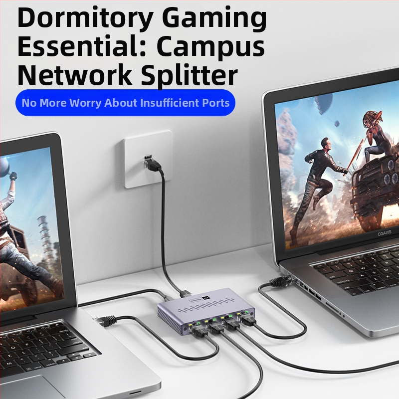 Гигабитов мрежов кабелен сплитер, гигабитов мрежов сплитер, рутер за компютър и телевизор