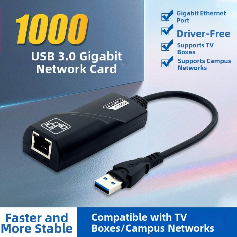 USB Gigabit мрежова карта без драйвери, мрежова карта към интерфейс, конвертор от Type-C към RJ45 мрежов кабел, интерфейс