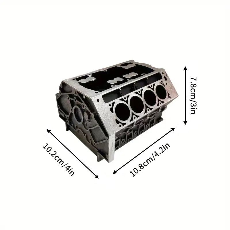 Piiriülene uue V8 mootoriga visiitkaartide hoiukarp, loominguline pliiatsikarp, lauakaunistus, lauakaunistused